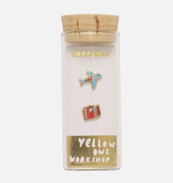 Airplane & Suitcase Earrings - Flea Boutiques