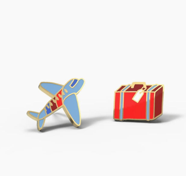 Airplane & Suitcase Earrings - Flea Boutiques