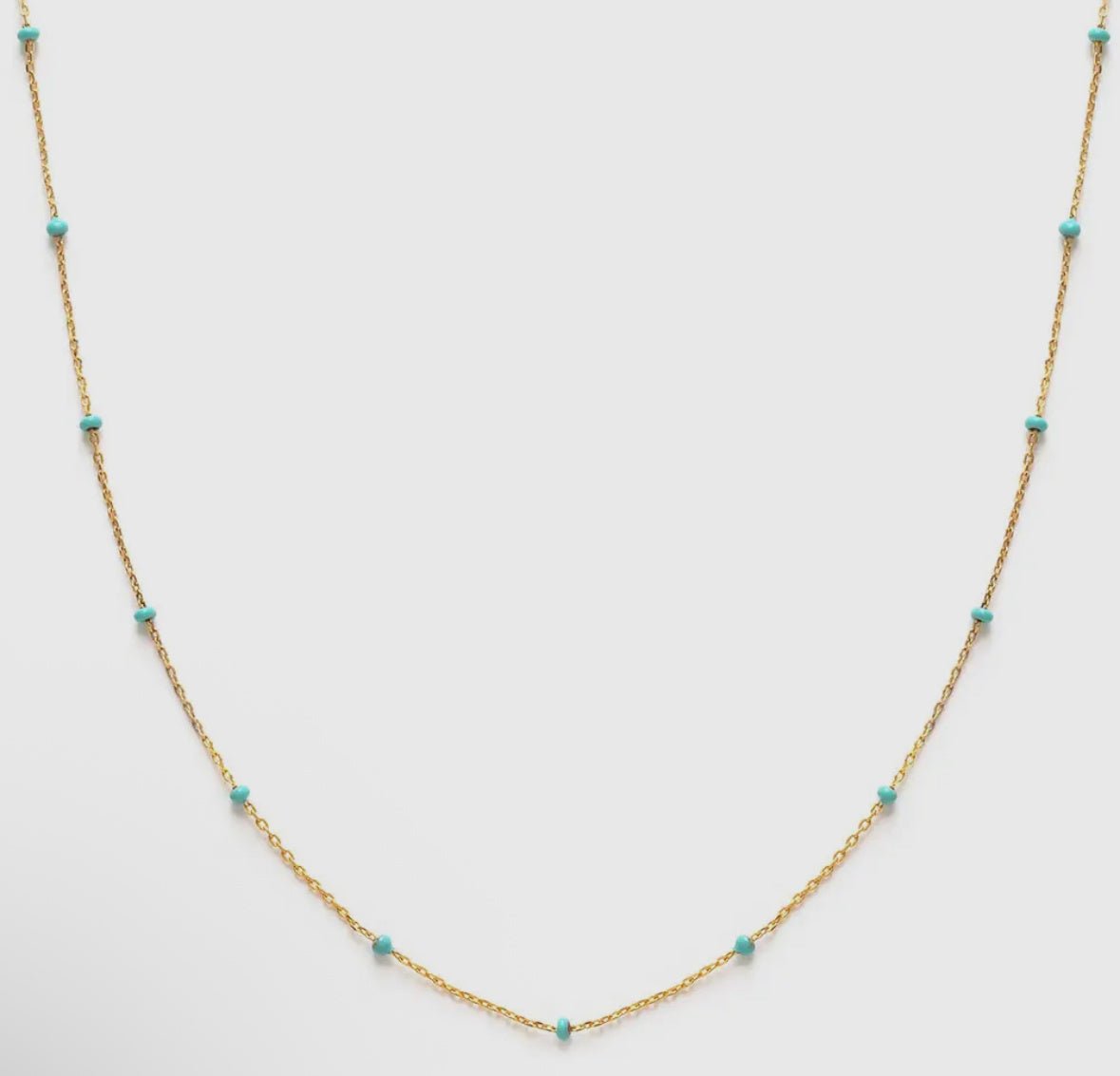 Beaded Chain Necklace - Flea Boutiques