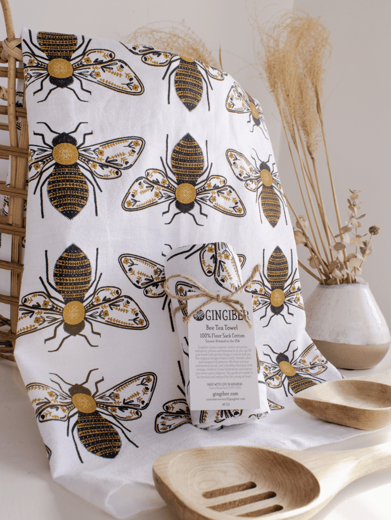 Bee Tea Towel - Flea Boutiques