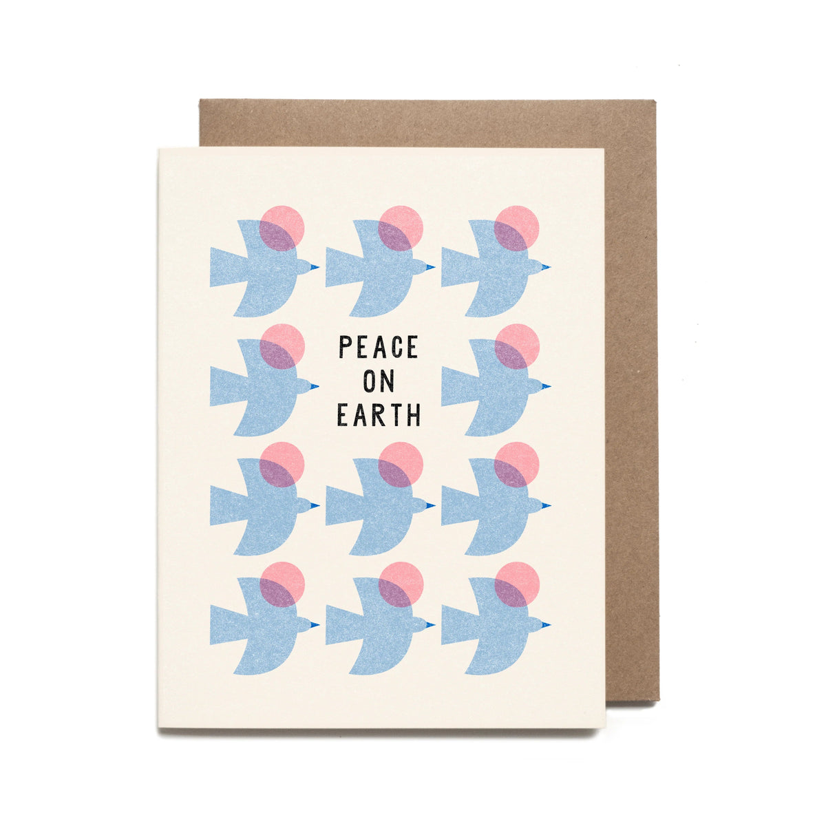 Blue Birds Peace Holiday Card - Flea Boutiques