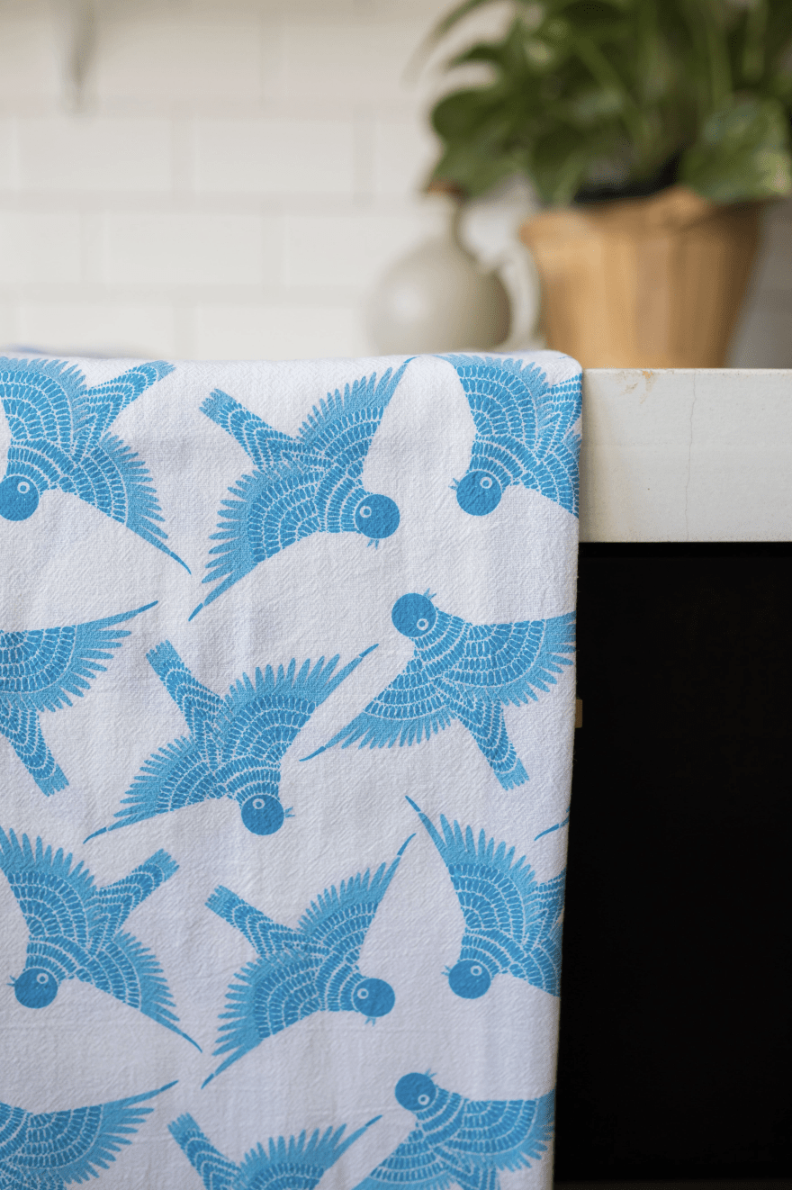 BlueBird Tea Towel - Flea Boutiques