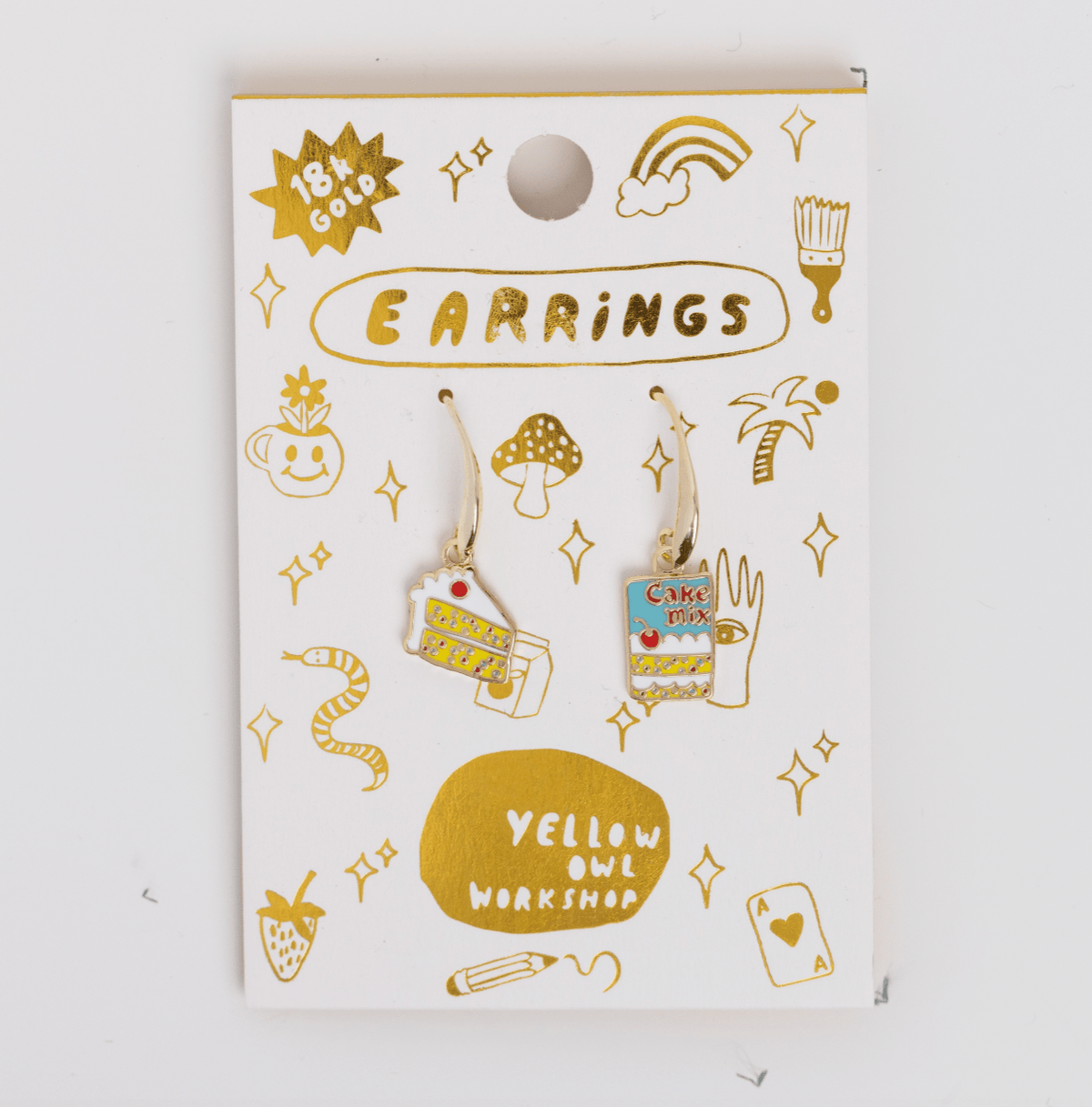Cake & Cake Mix Earrings - Flea Boutiques