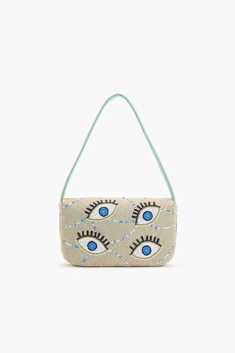 Celestial Evil Eye Embellished Shoulder Bag - Flea Boutiques
