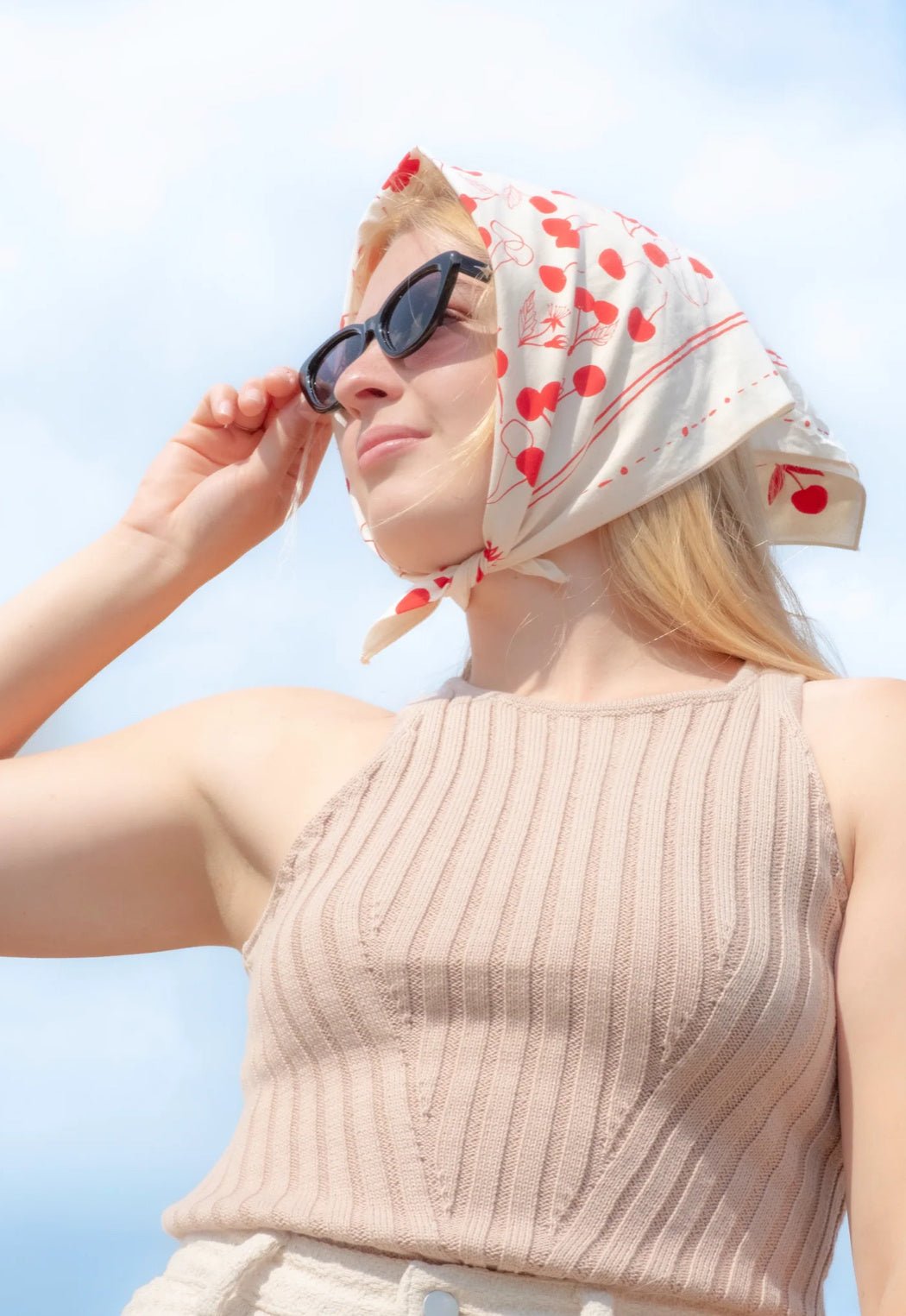 Cherries Cotton Bandana - Flea Boutiques
