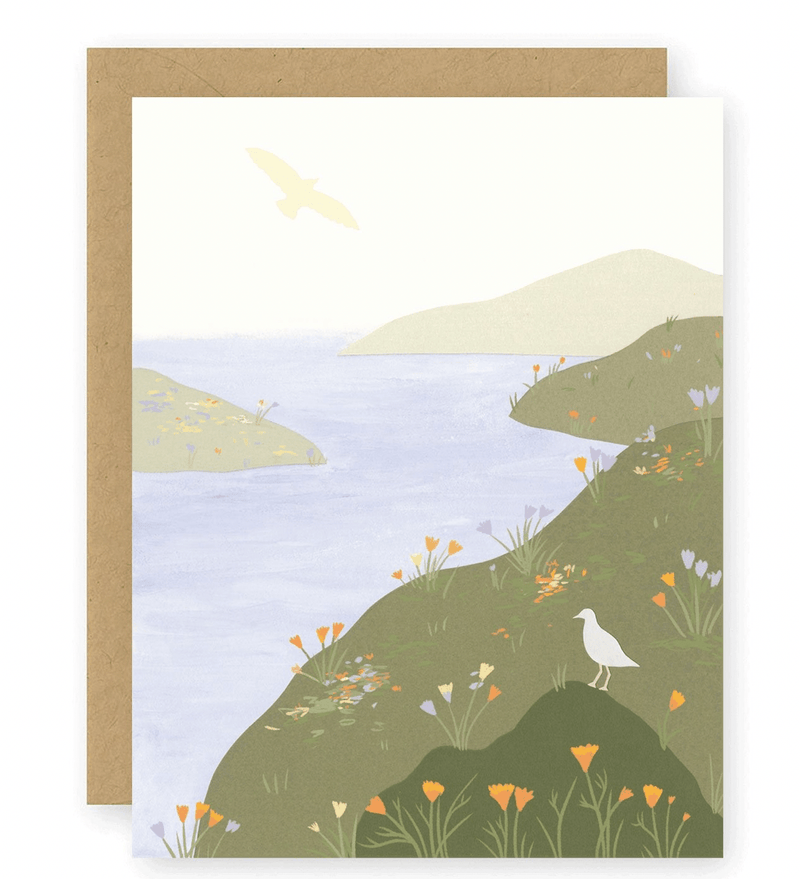 Coastal Cliffs Greeting Card - Flea Boutiques