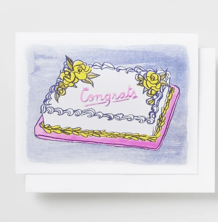 Congrats Cake Card - Flea Boutiques