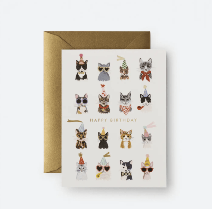 Cool Cats Birthday Card - Flea Boutiques
