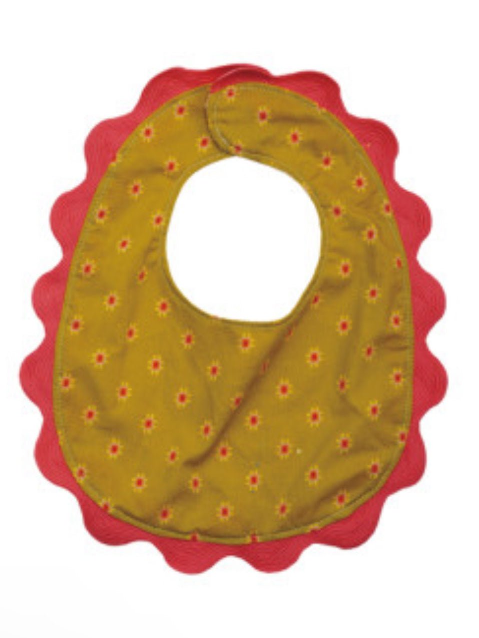 Cotton Bib W/ Scallop Trim - Flea Boutiques