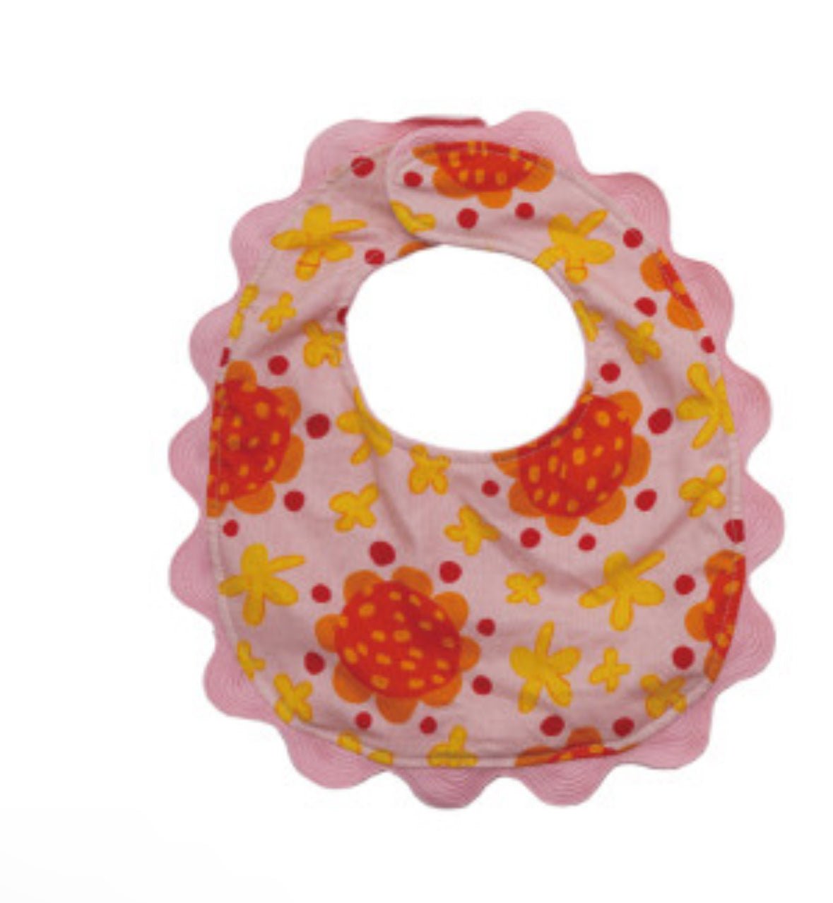 Cotton Bib W/ Scallop Trim - Flea Boutiques