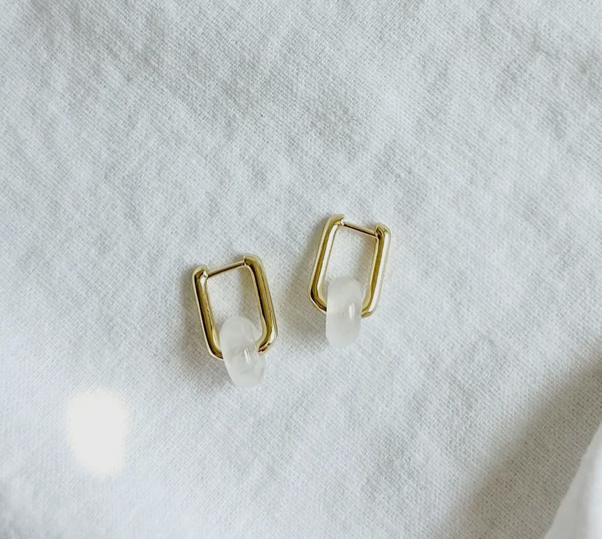 Crystal Quartz Huggie - Flea Boutiques