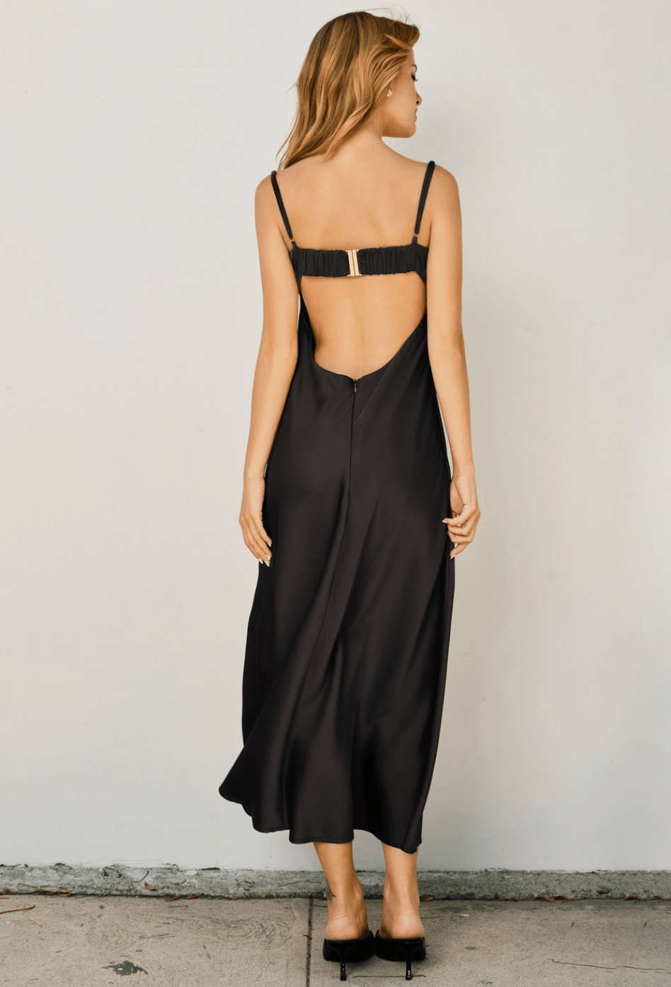 Dull Satin Lace Trim Slip - Flea Boutiques