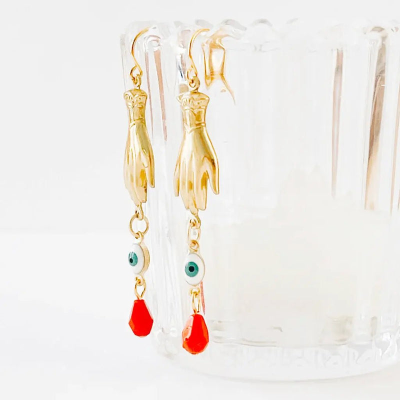 Evil Eye Dangle Earrings - Flea Boutiques