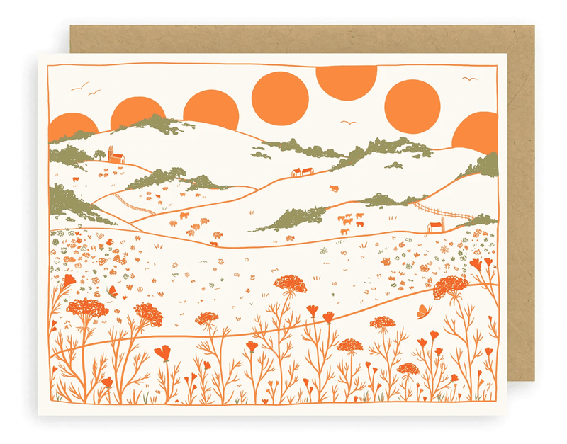 Fields Greeting Card - Flea Boutiques