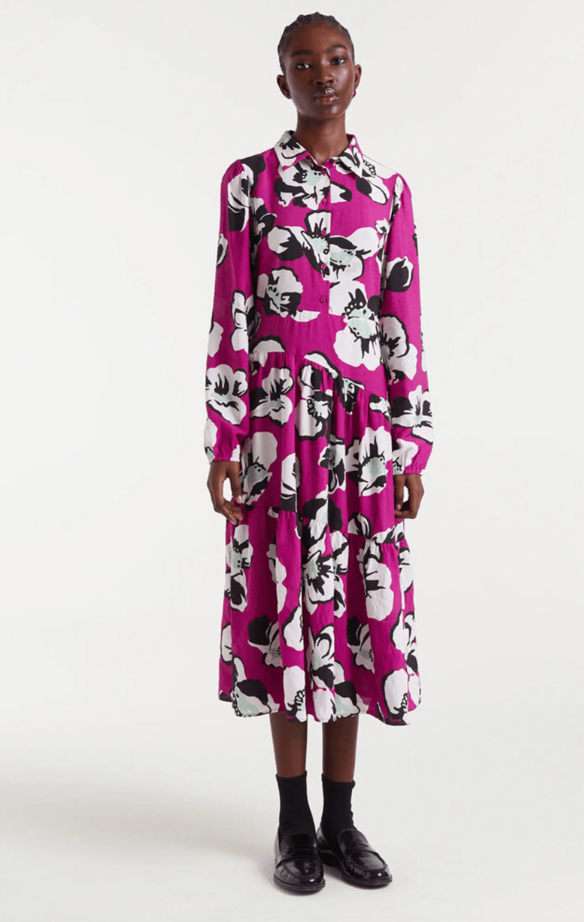 Floral Shirtdress - Flea Boutiques