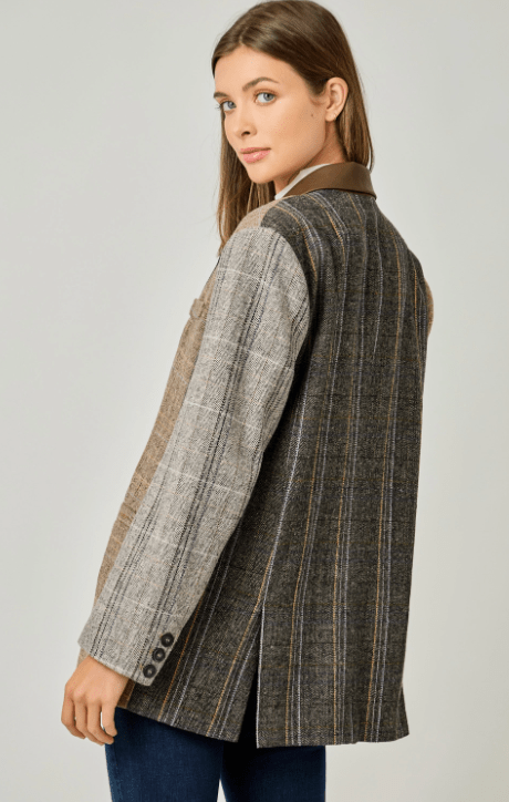 Freckled Herringbone Jacket - Flea Boutiques