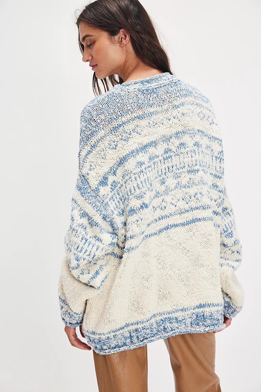Free People Dani Pattern Sweater - Flea Boutiques