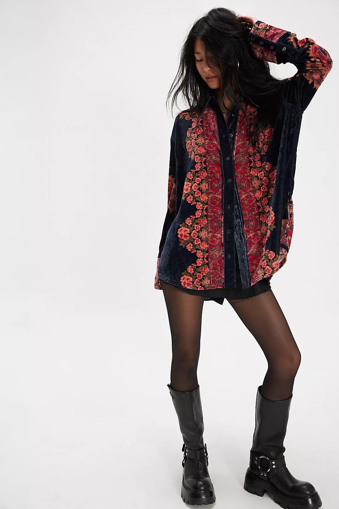 Free People One Night Velvet Top - Flea Boutiques
