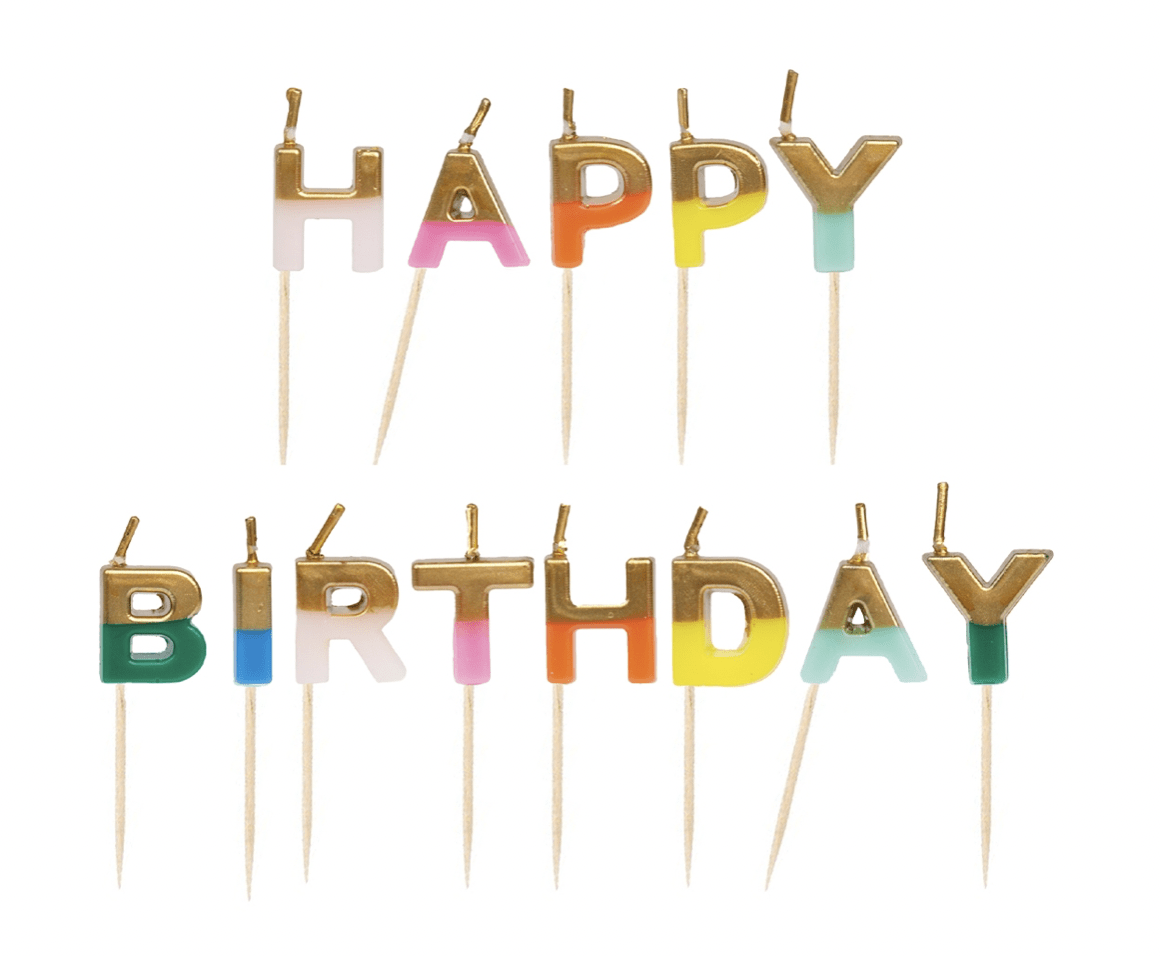 Happy Birthday Candles - Flea Boutiques
