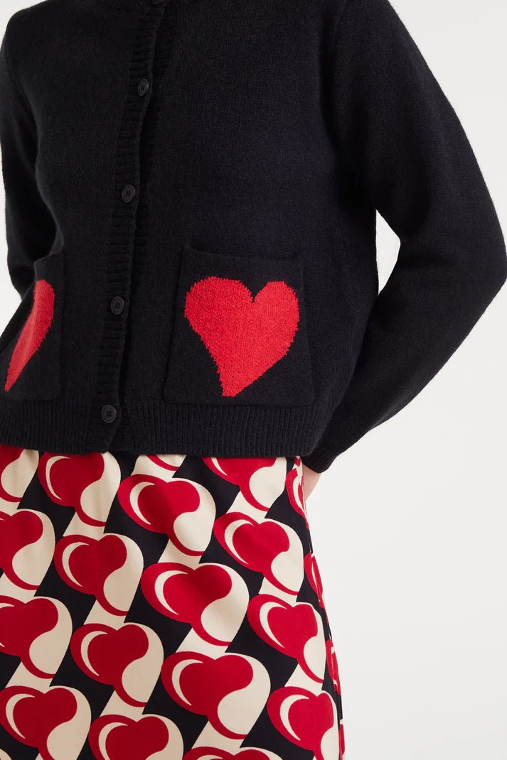 Heart Pocket Cardigan - Flea Boutiques