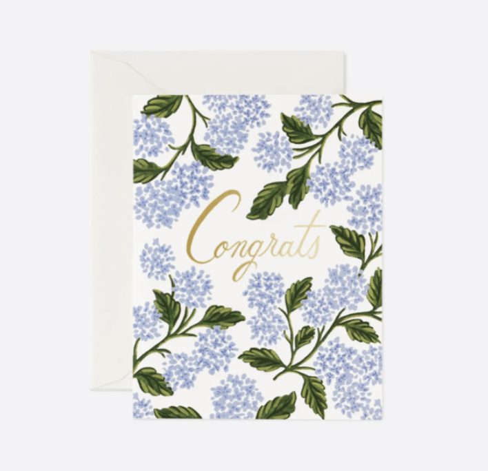 Hydrangea Congrats Card - Flea Boutiques