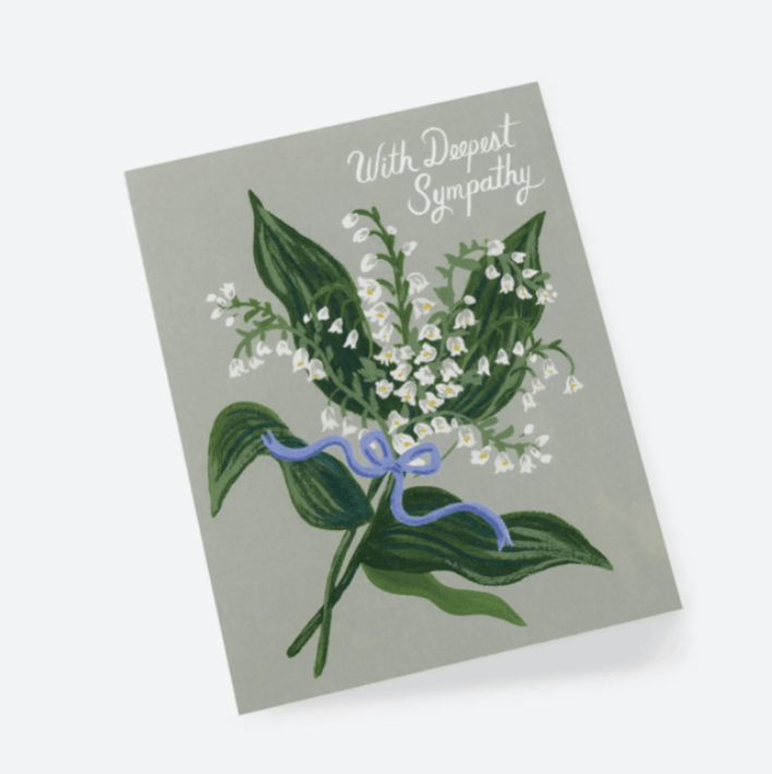 Lily of the Valley Sympathy Card - Flea Boutiques