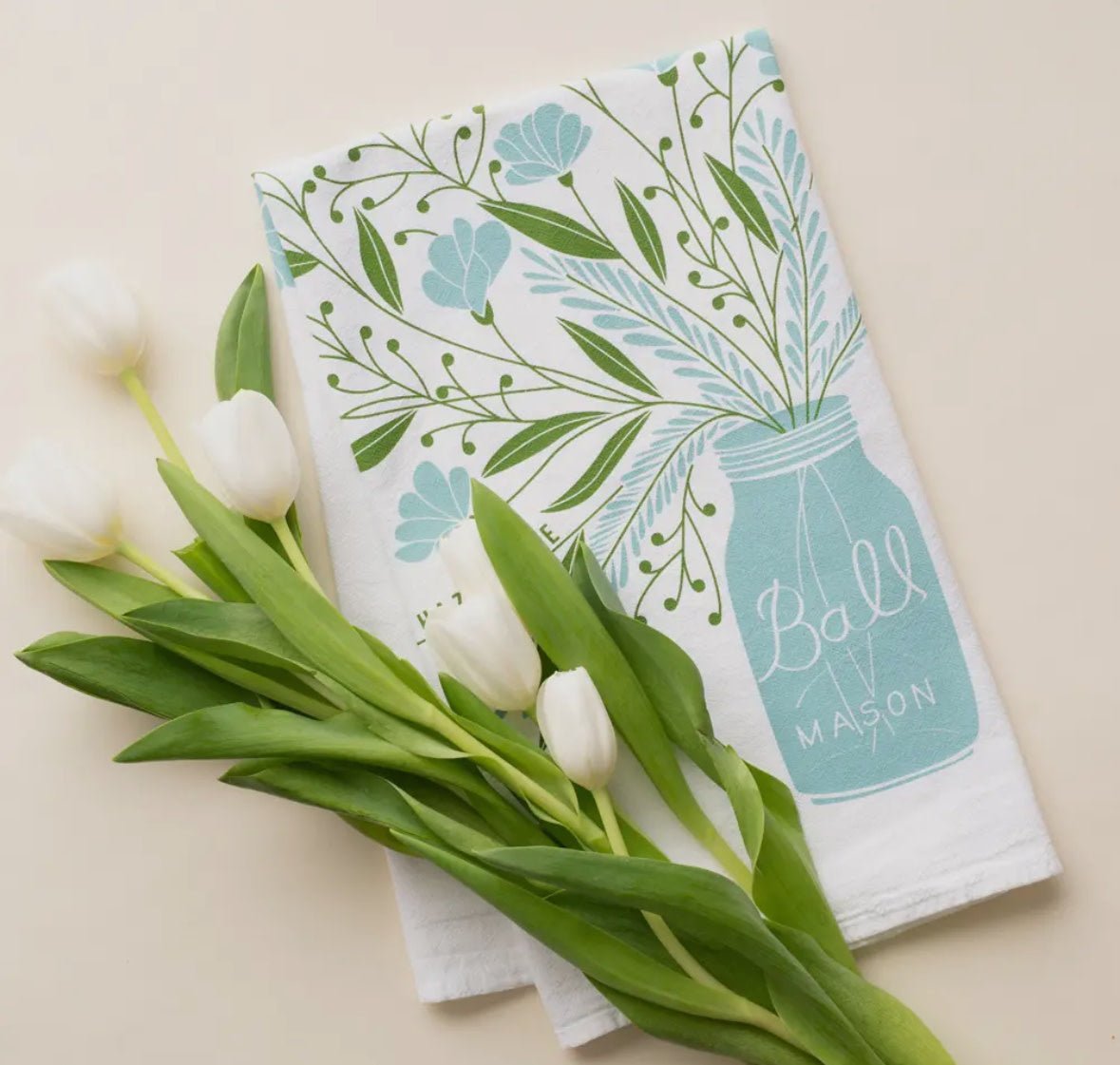 Mason Jar Tea Towel - Flea Boutiques