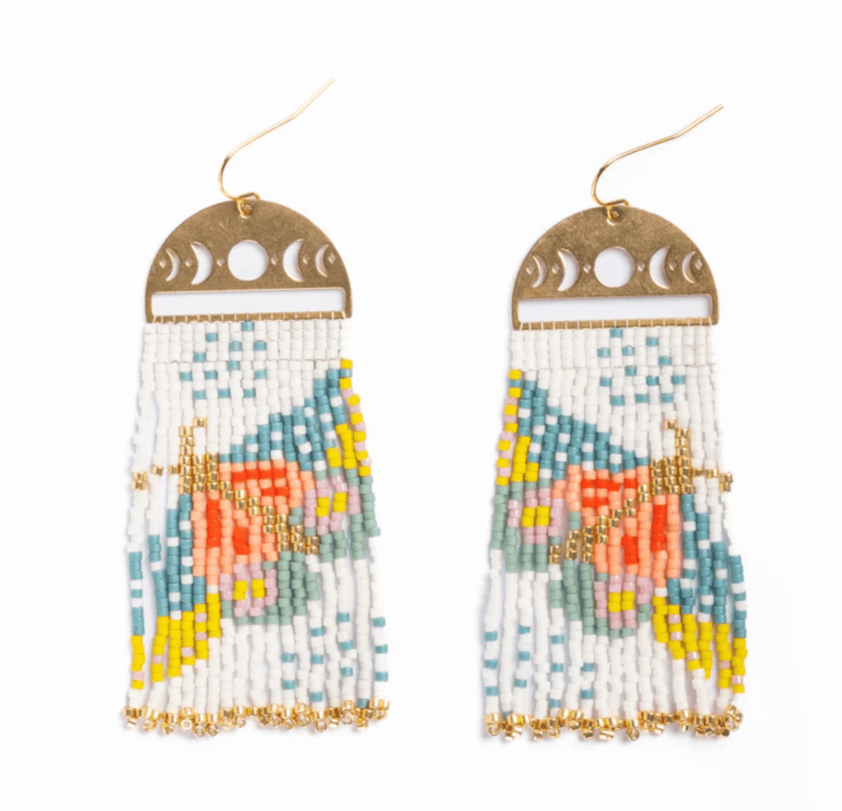 Moonlit Moth Fringe Earrings - Flea Boutiques