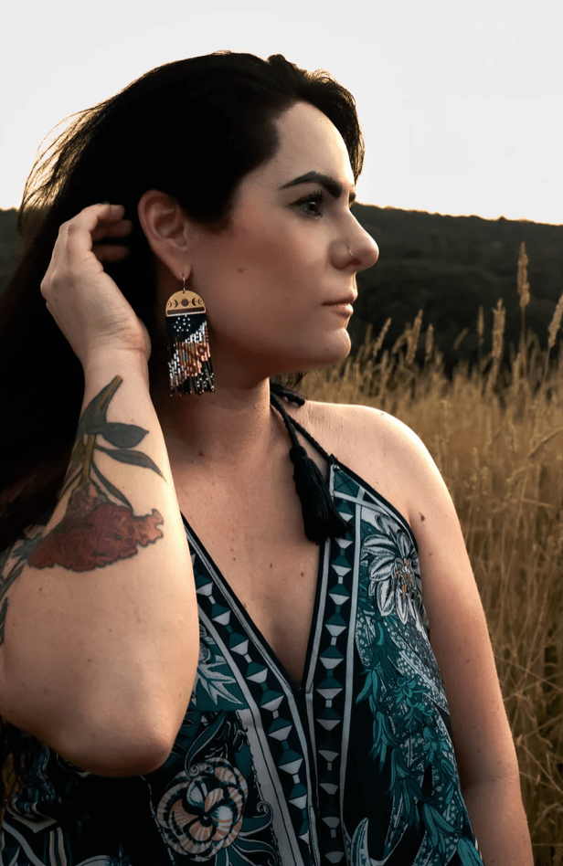 Moonlit Moth Fringe Earrings - Flea Boutiques