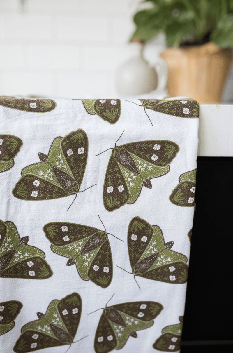 Moths Tea Towel - Flea Boutiques
