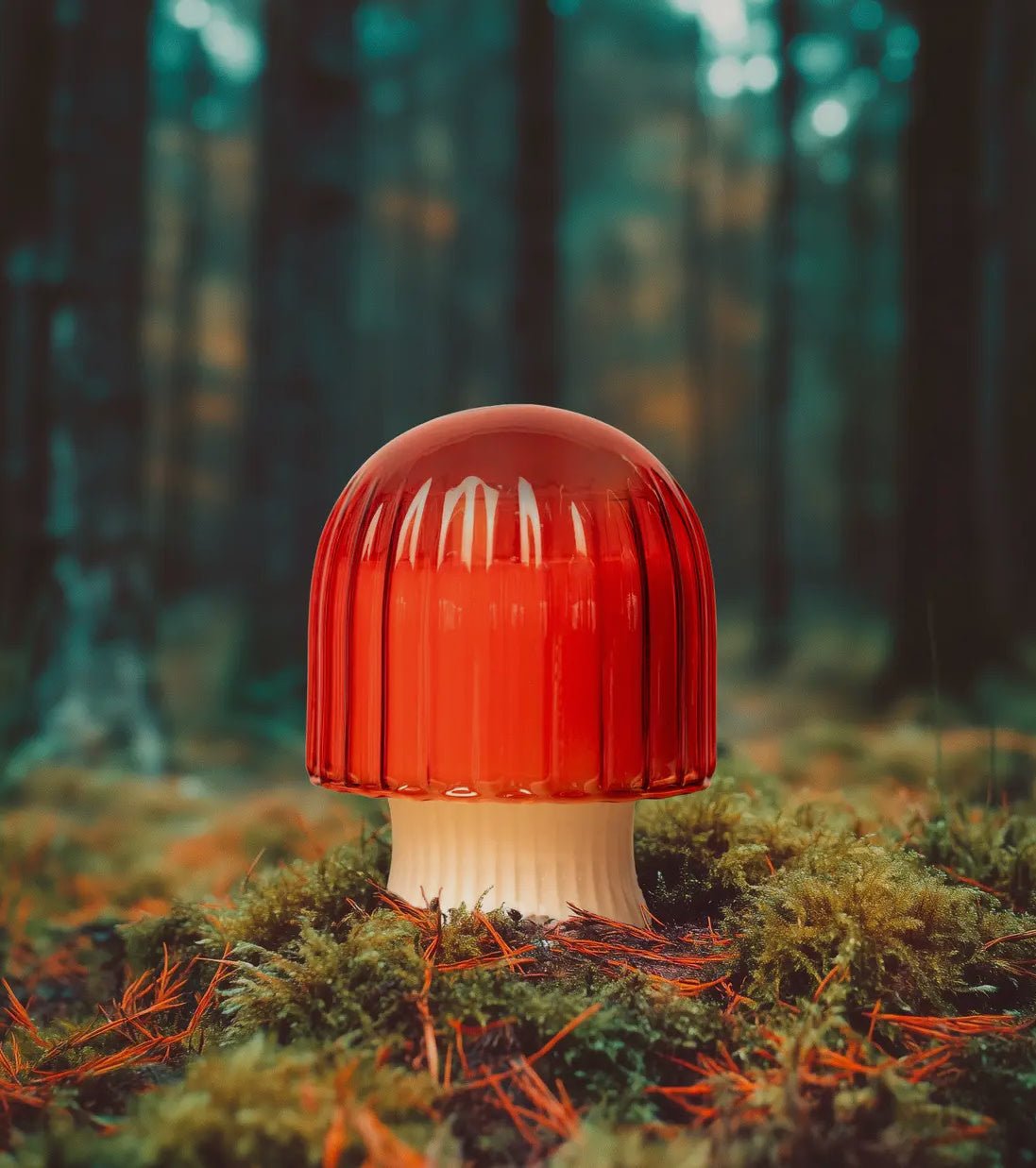 Mushroom Glass Candle - Flea Boutiques