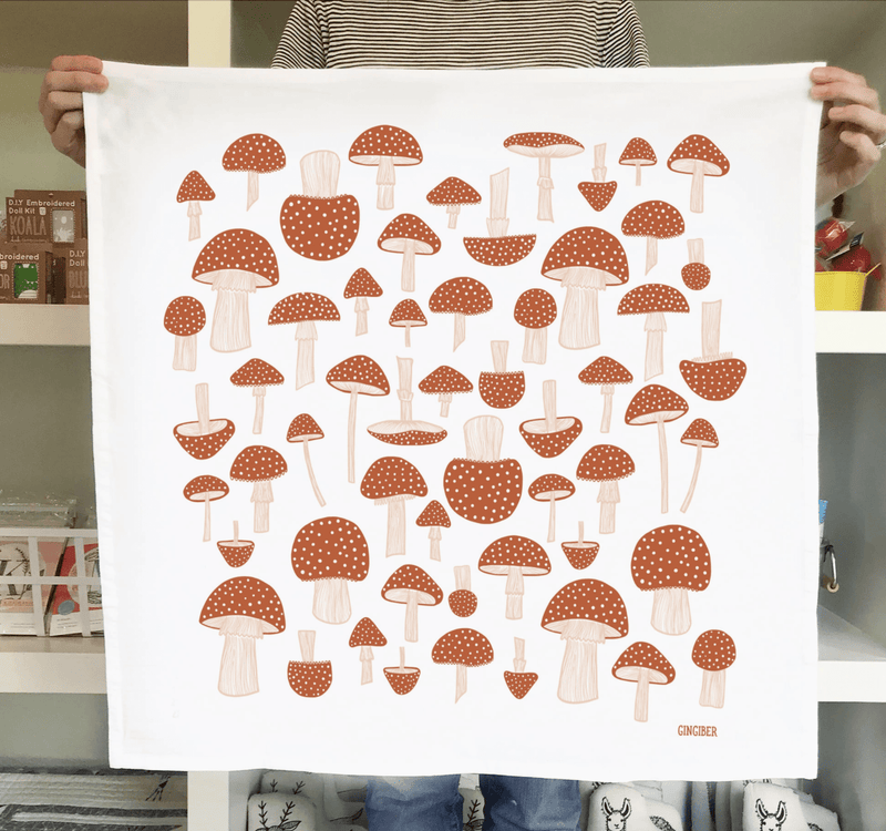 Mushroom Tea Towel - Flea Boutiques
