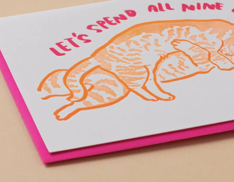 Nine Lives Cat Love Card - Flea Boutiques