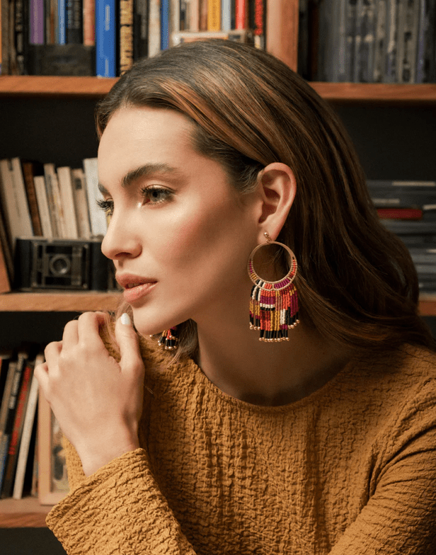 Painted Desert Fringe Earrings - Flea Boutiques