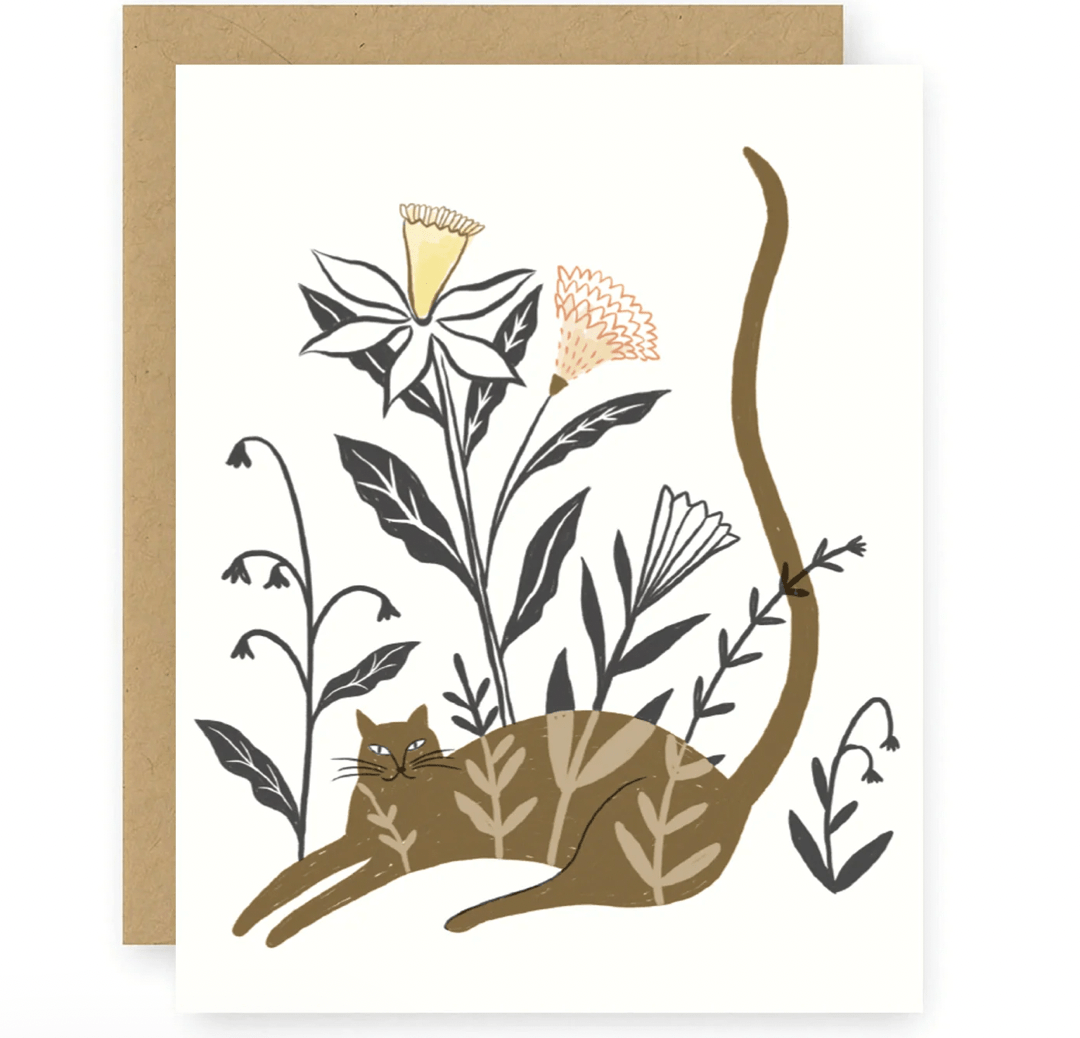 Plant Cat Greeting Card - Flea Boutiques