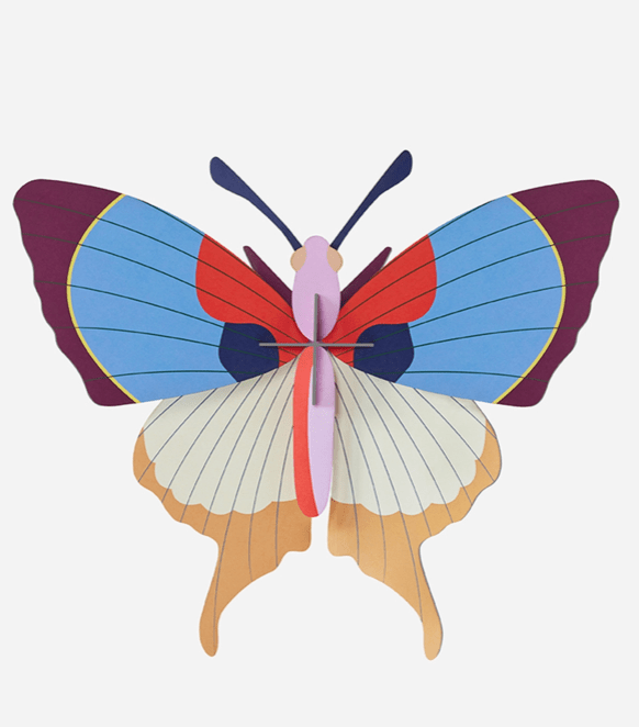 Plum Fringe Butterfly Set Wall Art - Flea Boutiques