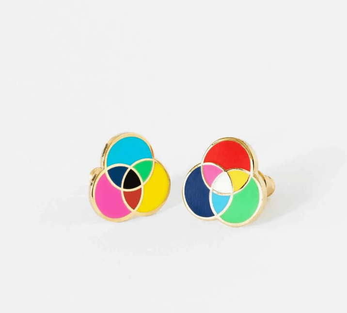 RGB & CMYK earrings - Flea Boutiques