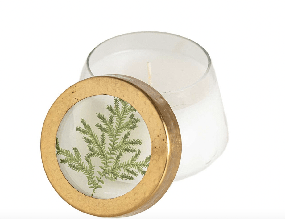 Small Pressed Floral Candle - Flea Boutiques