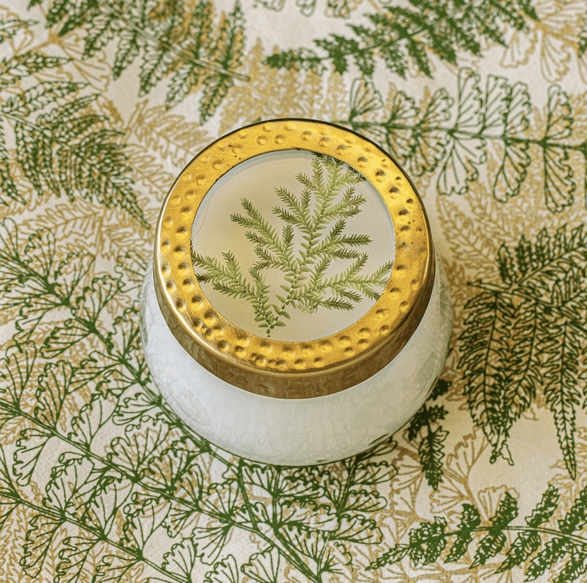 Small Pressed Floral Candle - Flea Boutiques