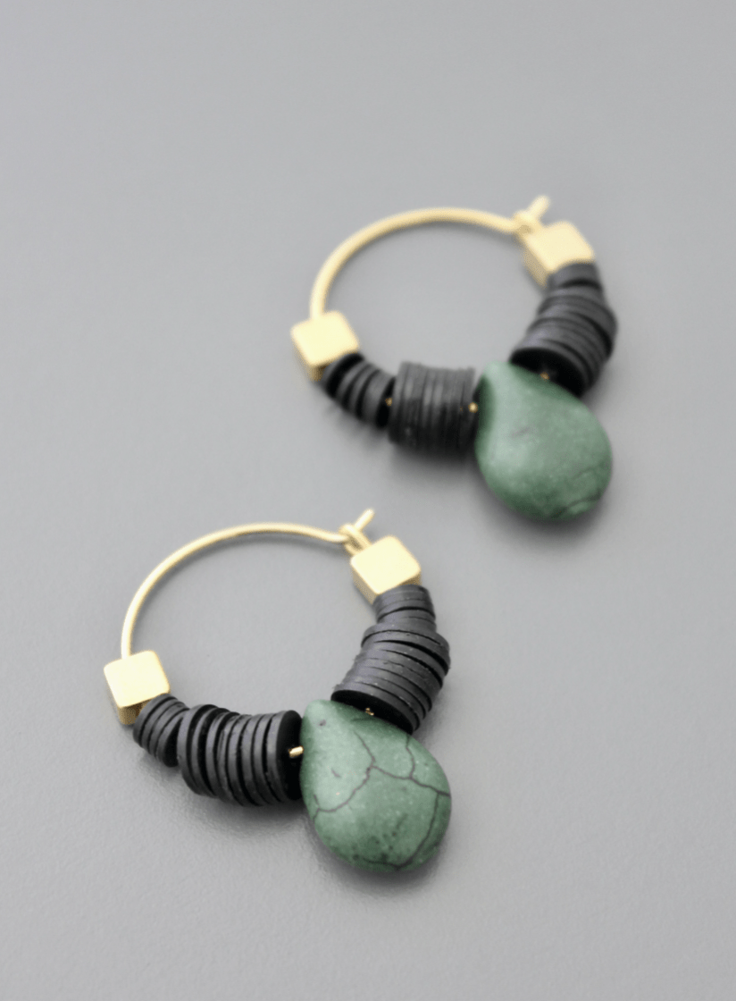 Small Teardrop Hoops - Flea Boutiques