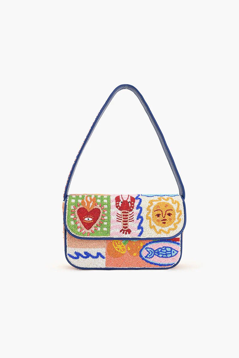 Sun & Sea Beaded Shoulder Bag - Flea Boutiques