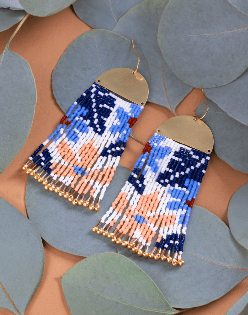 Tropical Fringe Earrings - Flea Boutiques