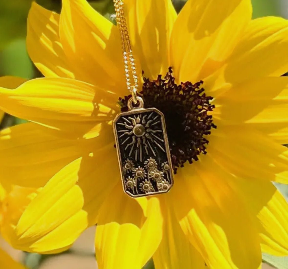Van Gogh Sunflower Necklace - Flea Boutiques