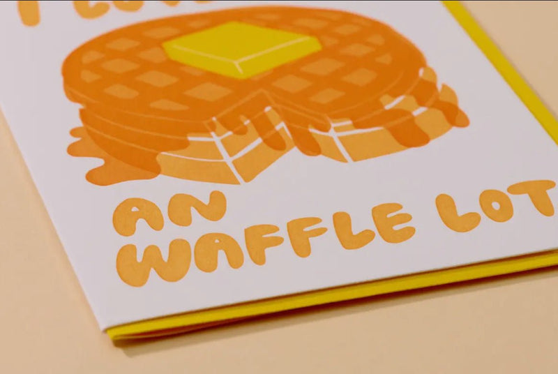 Waffle Lot Love Card - Flea Boutiques