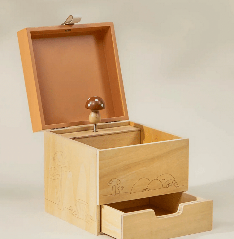Wooden Musical Souvenir Box - Flea Boutiques