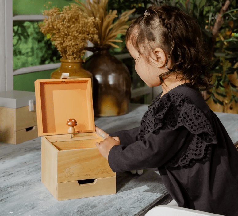 Wooden Musical Souvenir Box - Flea Boutiques
