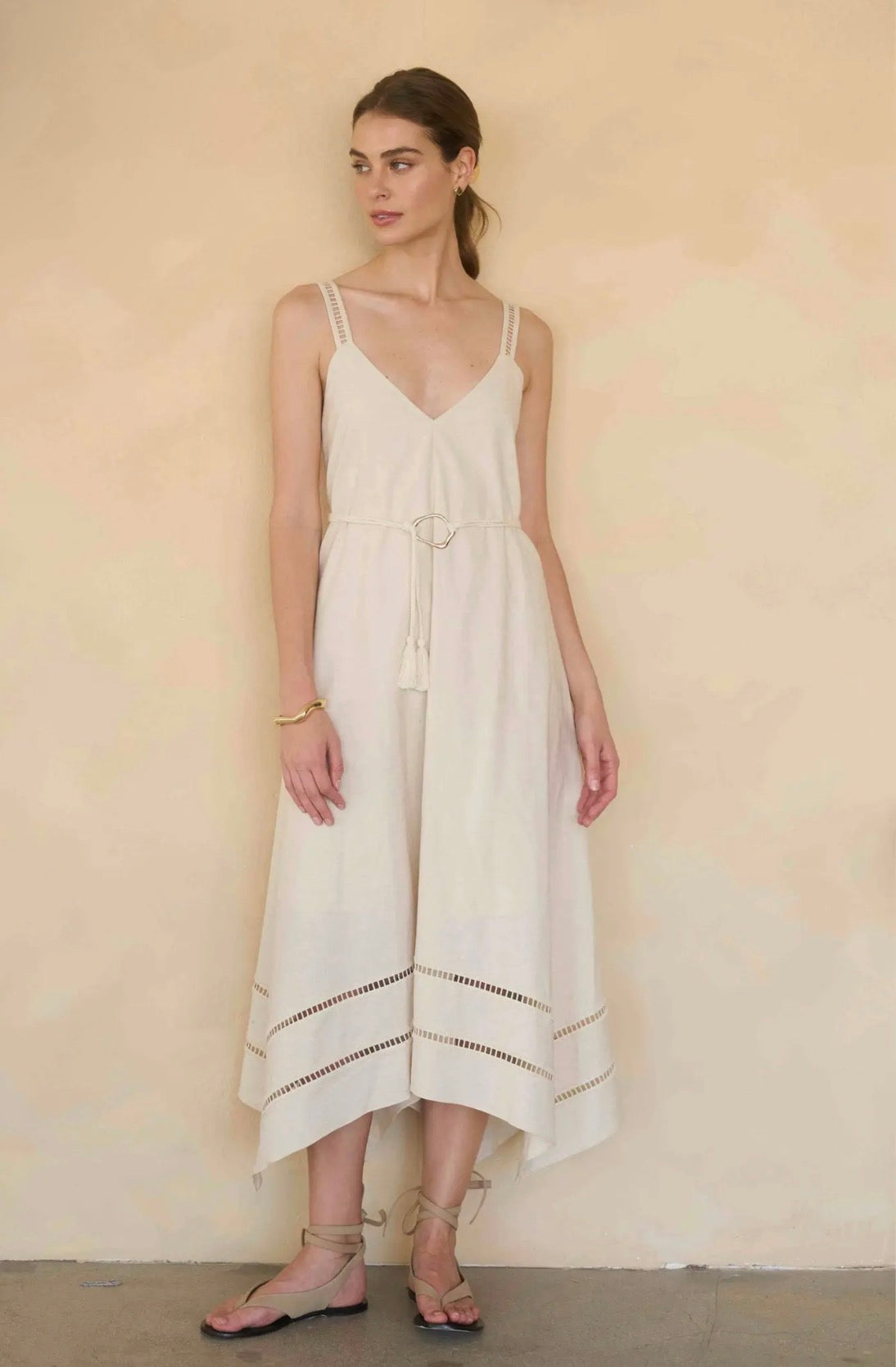 Sleeveless Asymm. Midi