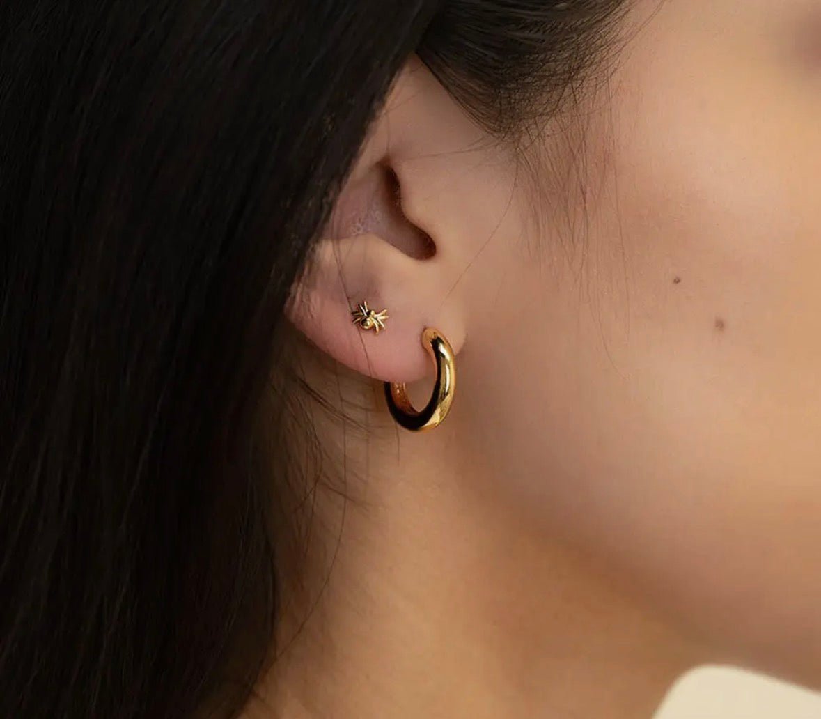 3/4 Basic Hoop Earrings - Flea Boutiques
