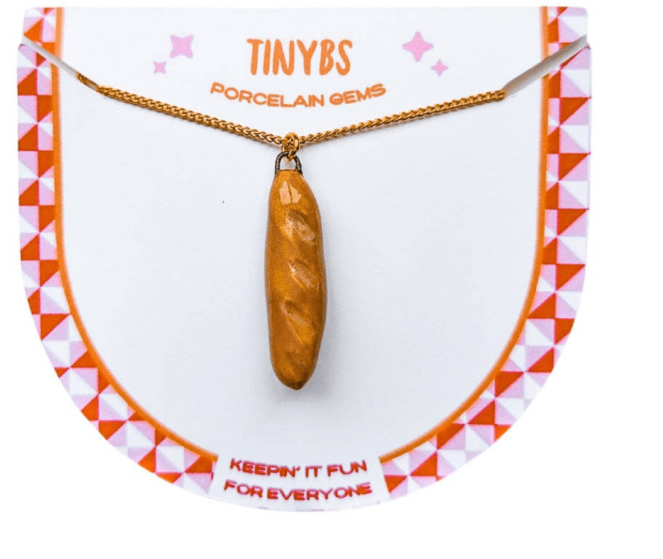 3D Baguette Necklace - Flea Boutiques