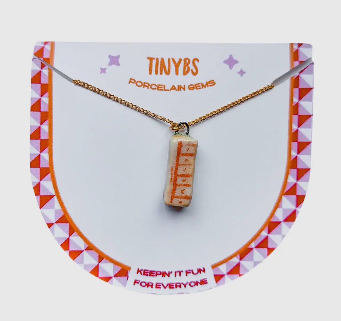 3D Butter Stick Charm Necklace - Flea Boutiques